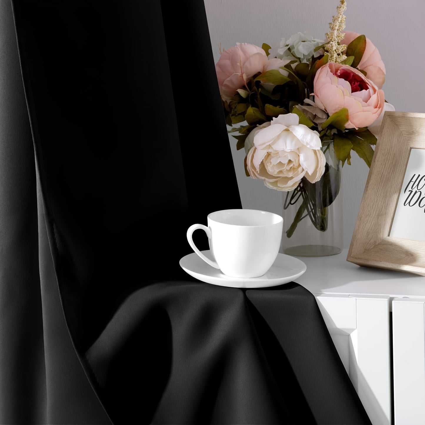 2 Panels Blackout Curtains - Rod Pocket Window Curtains for
