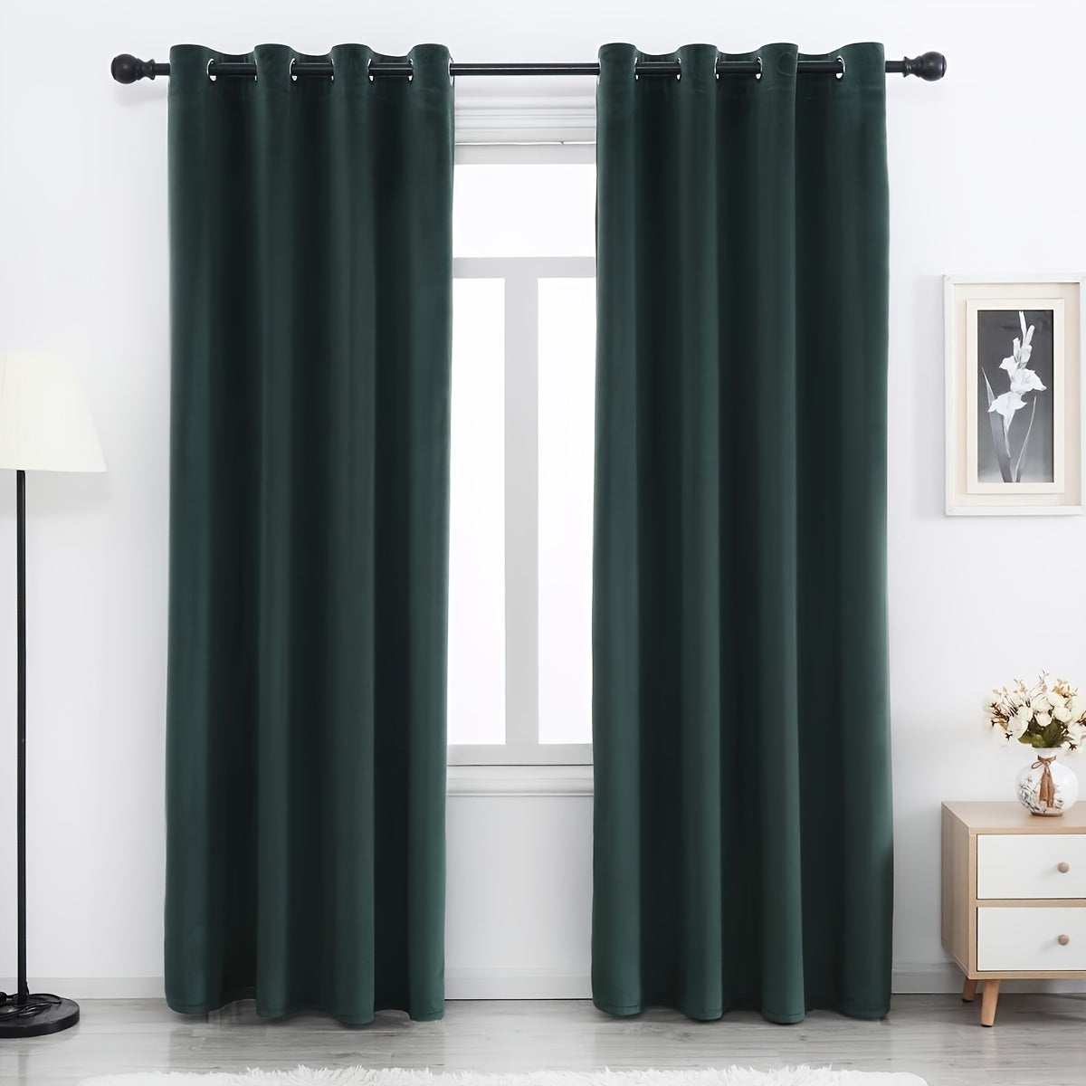 Velvet Curtains 52 Inches Width Soft Velvet Curtains Grommet