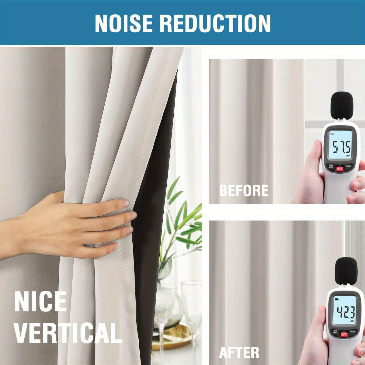 2 Panels PrinceDeco 100% Blackout Curtains for Bedroom with