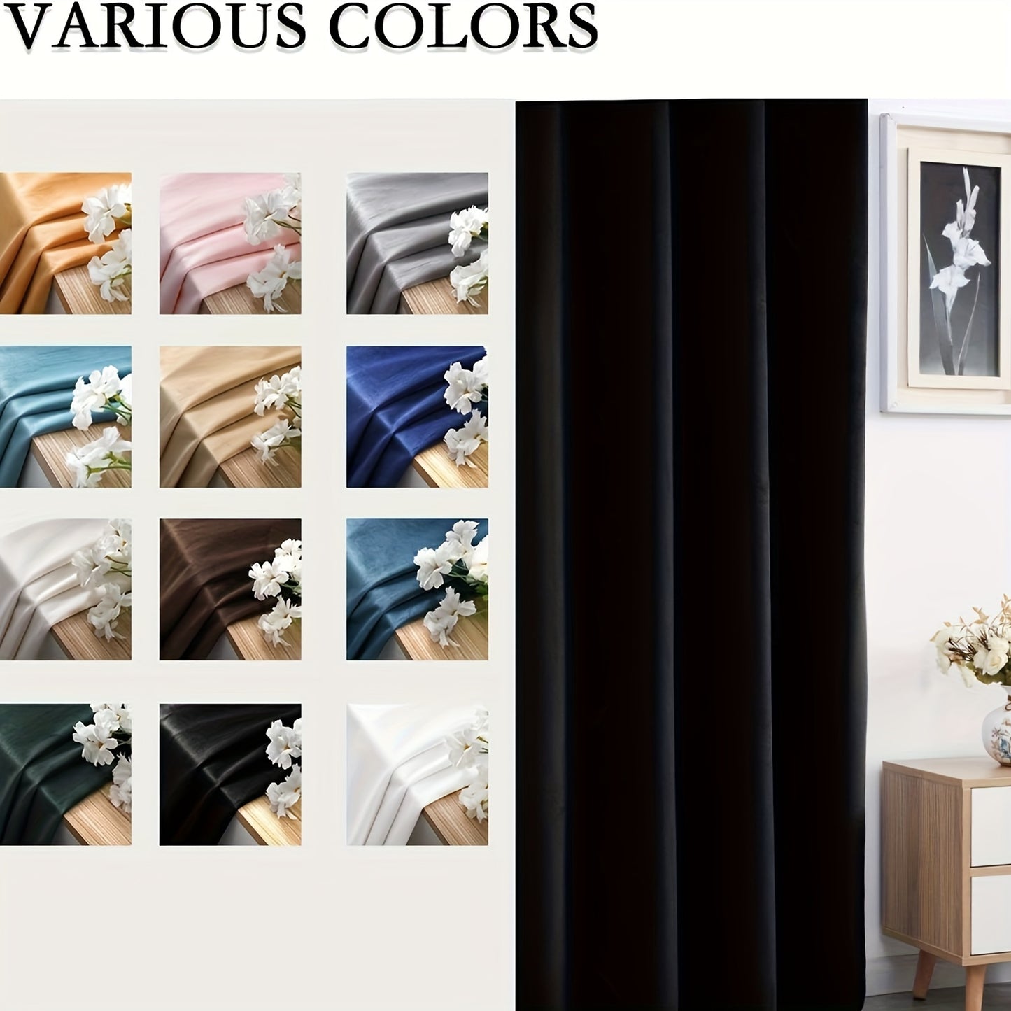 Velvet Curtains 52 Inches Width Soft Velvet Curtains Grommet