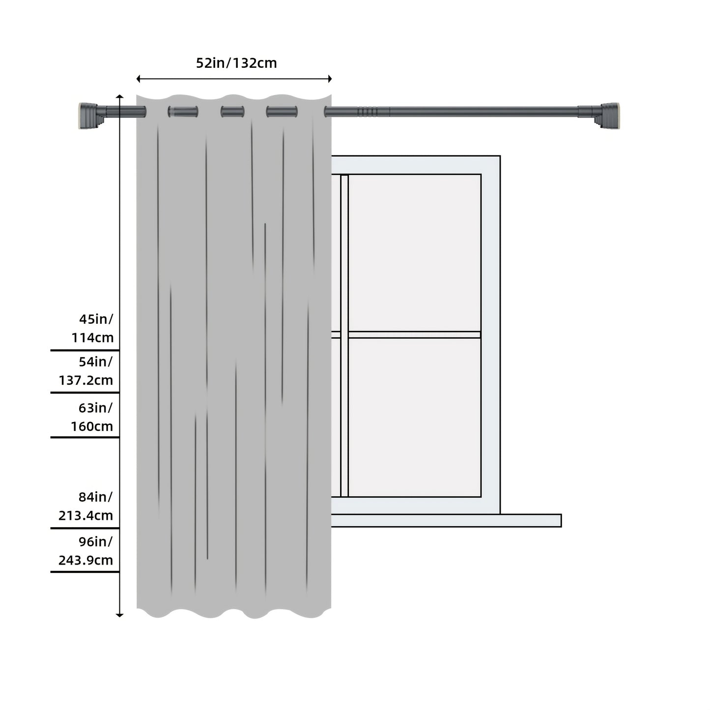 2 Panels PrinceDeco 100% Blackout Curtains for Bedroom with