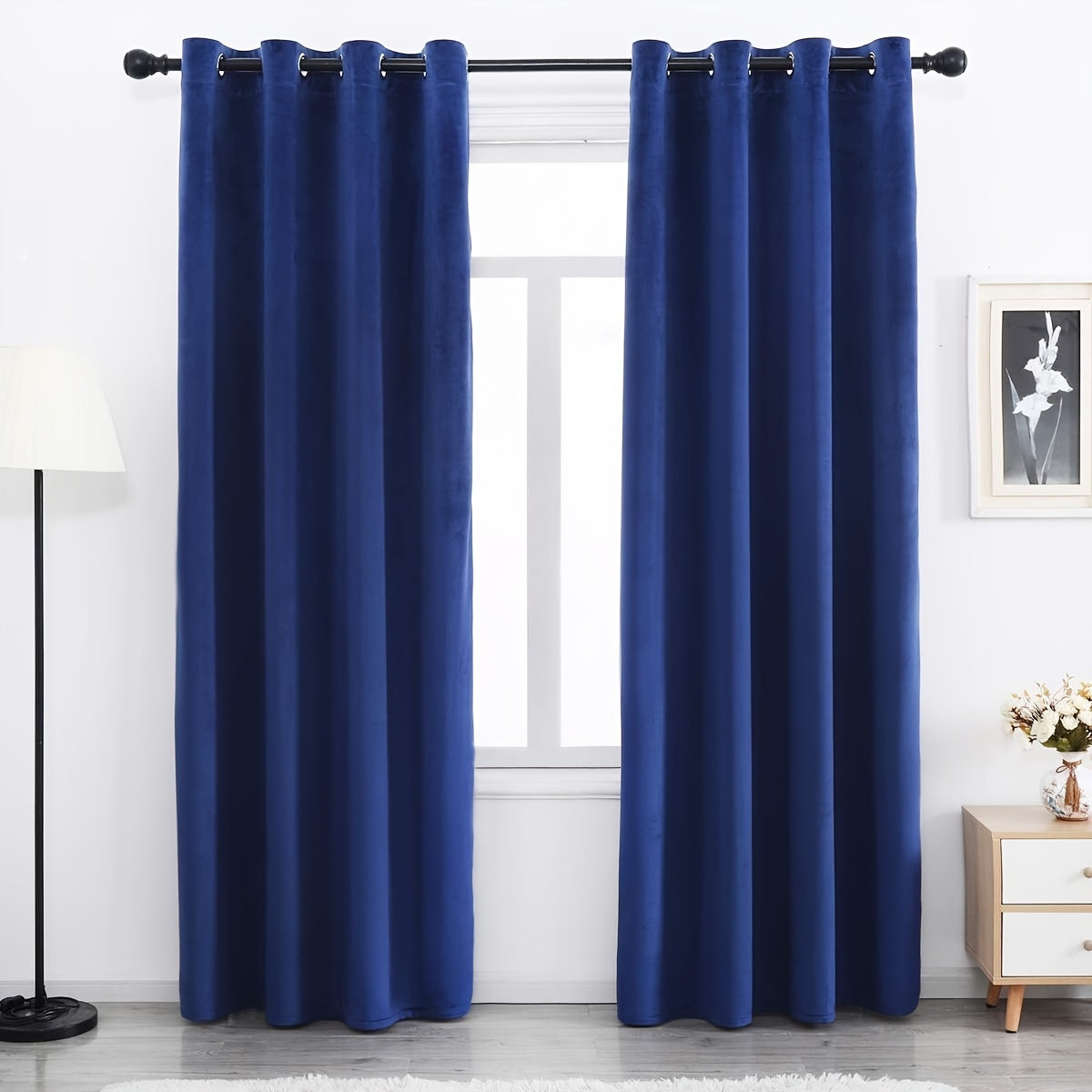 Velvet Curtains 52 Inches Width Soft Velvet Curtains Grommet
