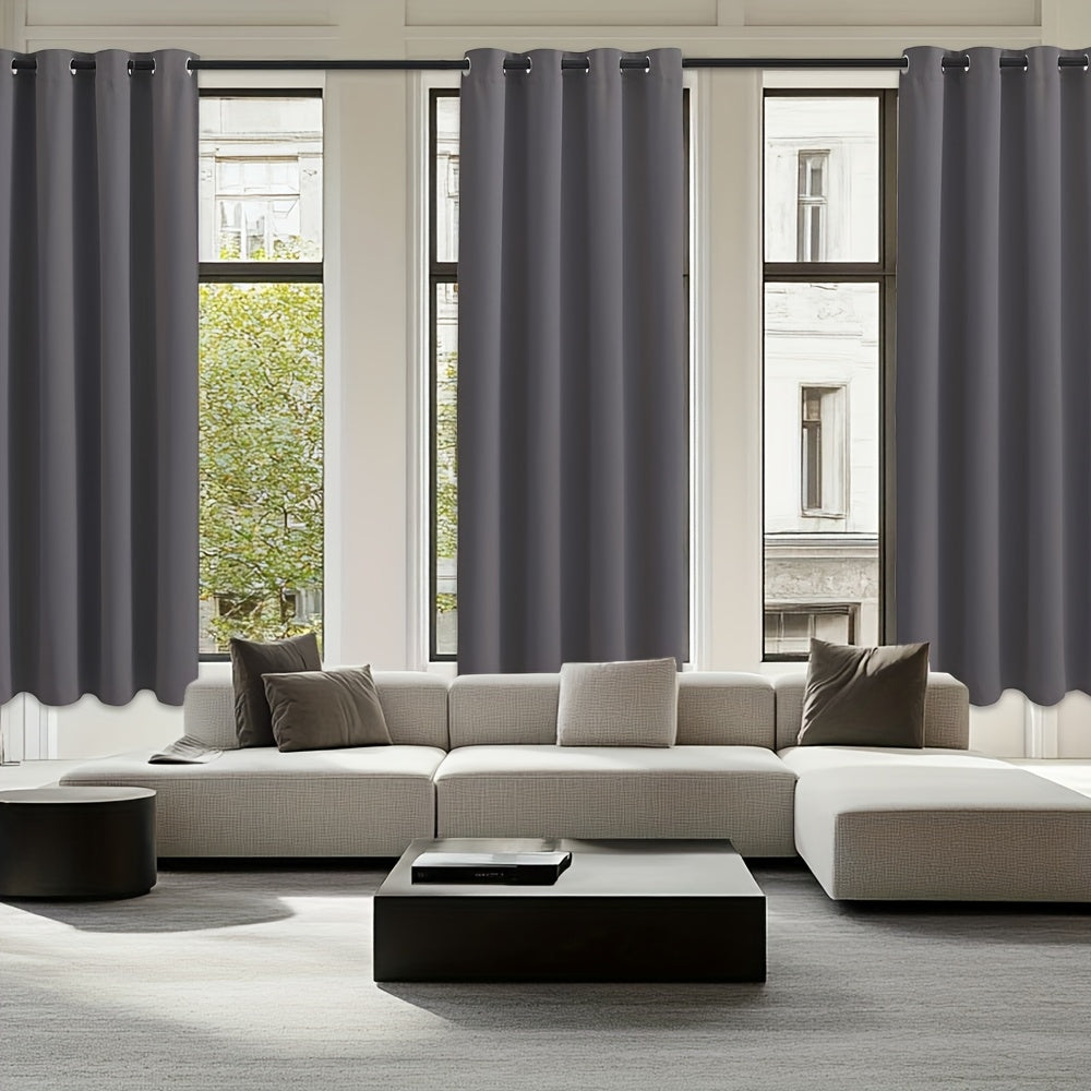4pcs Set of Blackout Curtains for Bedroom - Room Decor\u002F