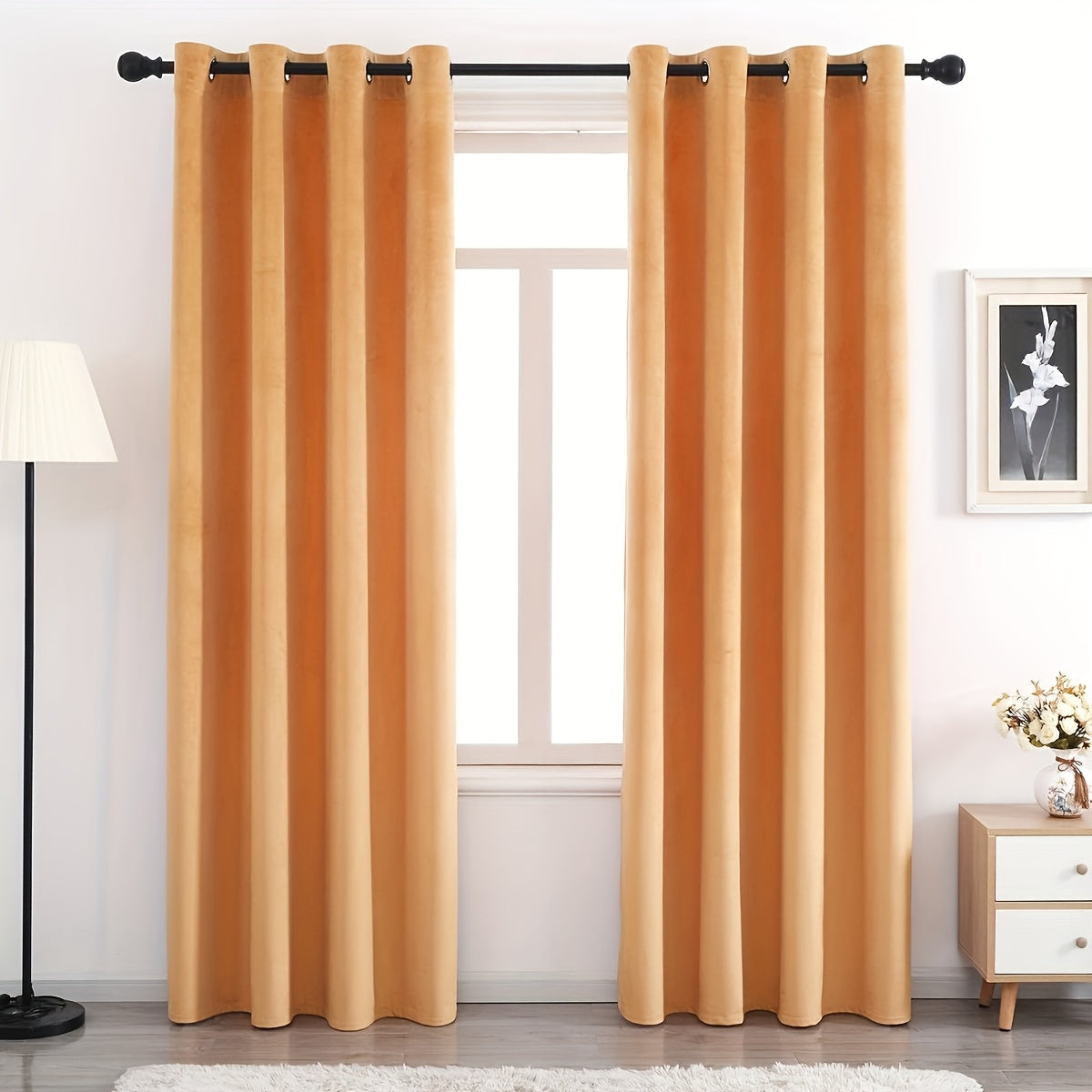 Velvet Curtains 52 Inches Width Soft Velvet Curtains Grommet