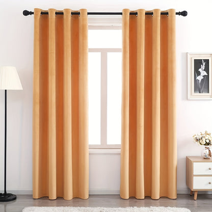 Velvet Curtains 52 Inches Width Soft Velvet Curtains Grommet