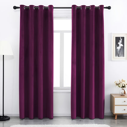 Velvet Curtains 52 Inches Width Soft Velvet Curtains Grommet