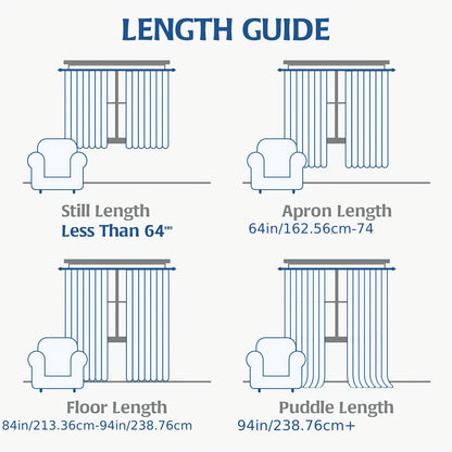 2pcs 100% Privacy Blackout Curtains for Bedroom, Linen Textu