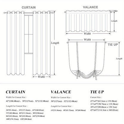 2 Panels 100% Blackout Linen Curtains for Bedroom Farmhouse