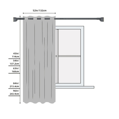2 Panels PrinceDeco 100% Blackout Curtains for Bedroom with