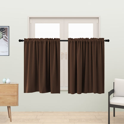 2 Panels Blackout Curtains - Rod Pocket Window Curtains for