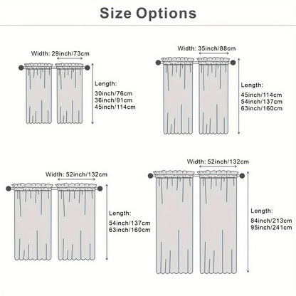 2 Panels Blackout Curtains - Rod Pocket Window Curtains for